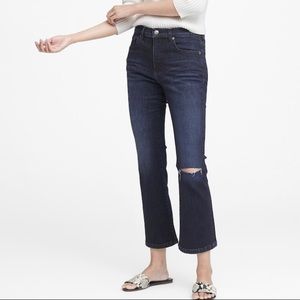 Banana Republic Mid-Rise Crop Flare Jean 26R NWT